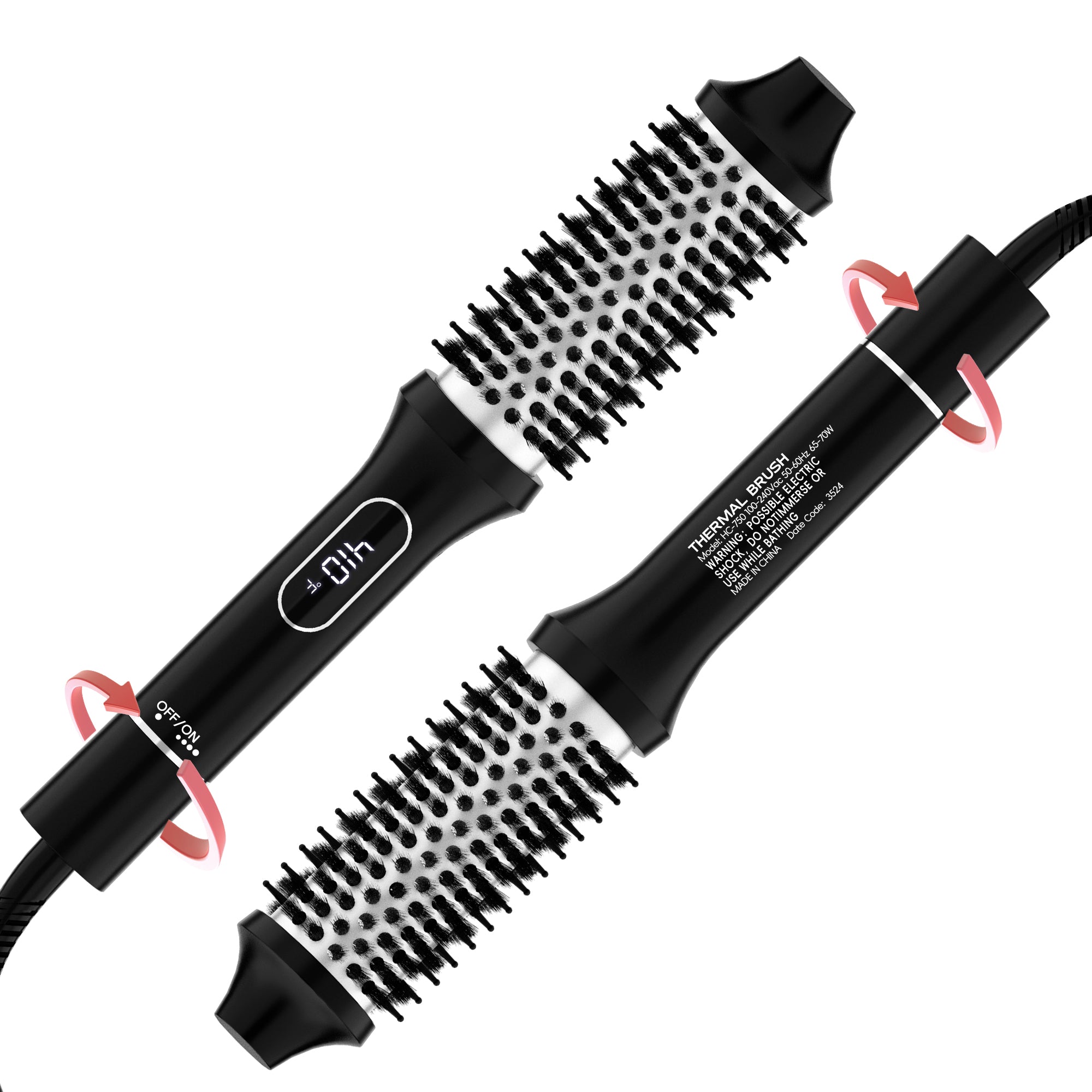 Curling wand with bristles best sale