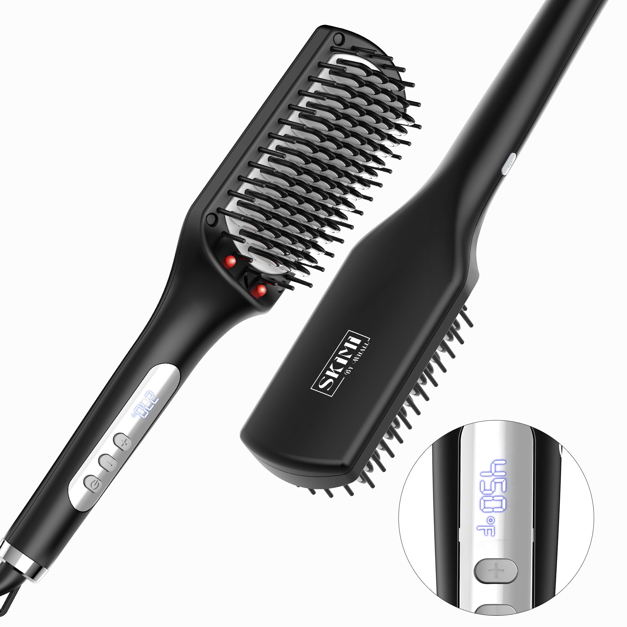 SKIMI by Whall Hair Straightening Brush Ionic Hair Straightener Comb